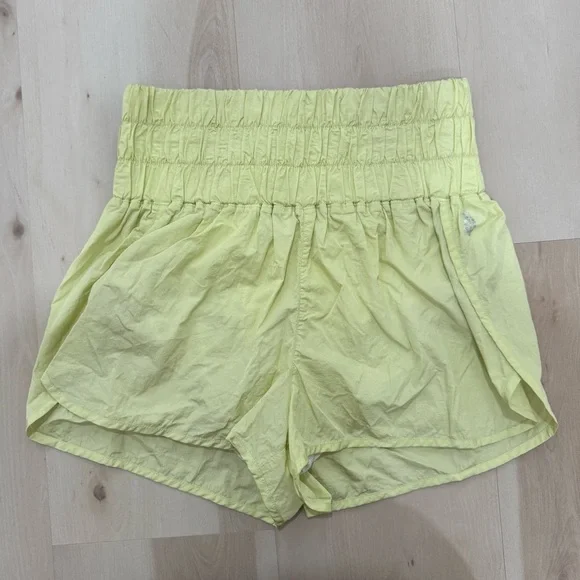 Free People Movement The Way Home Shorts Women's Large Pomelo Yellow High Waist - Picture 6 of 15